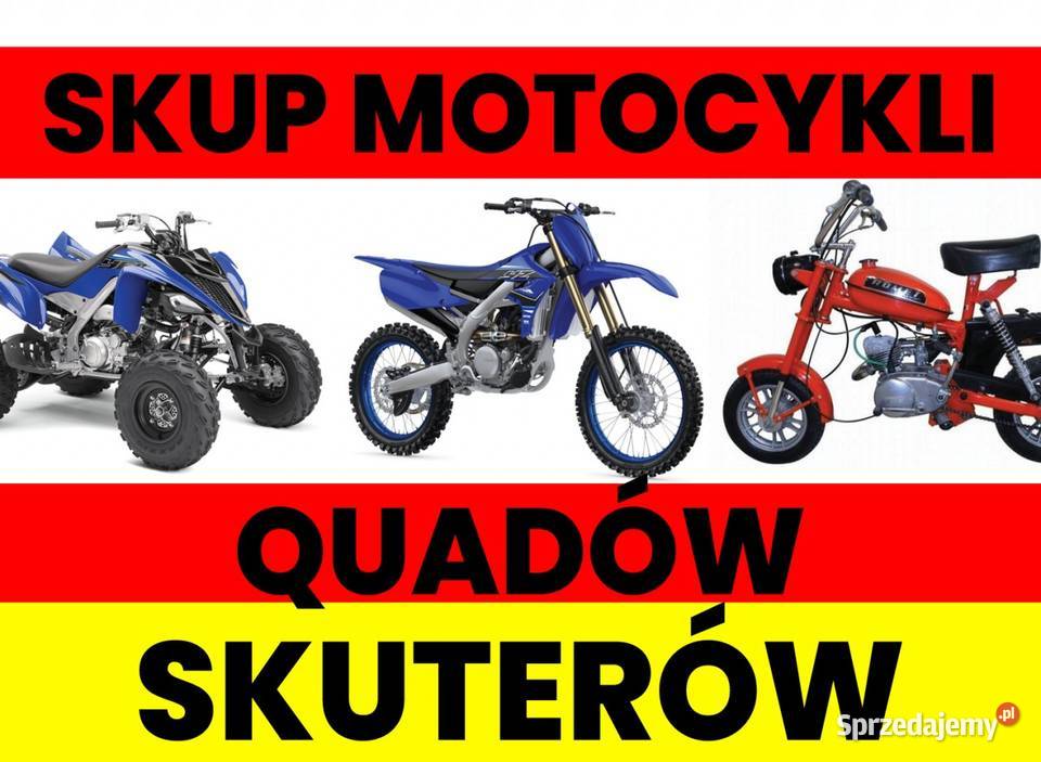 Skup Motocykli Skuterów Quadów Każdy Stan Odbiór Białogard