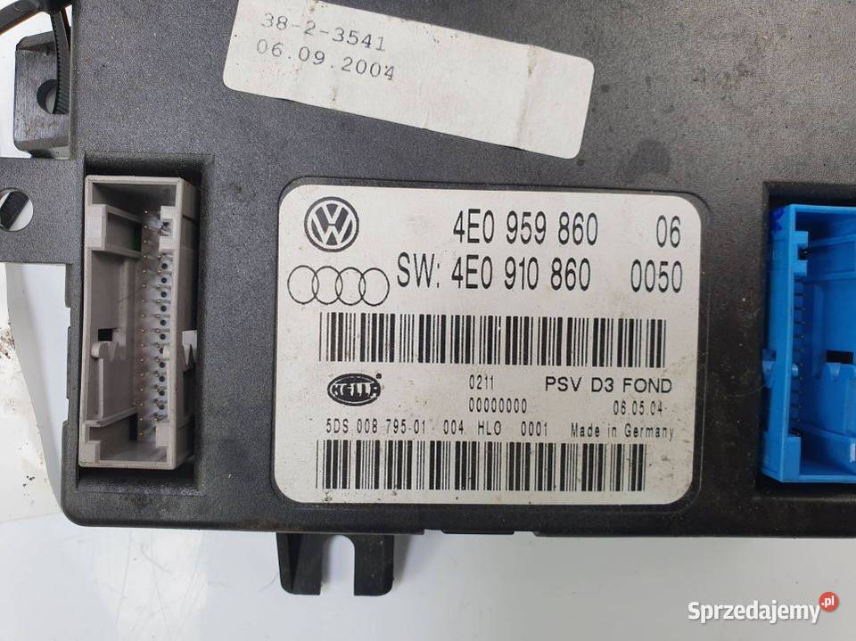 MODUŁ AUDI A8 D3 4E0959860 Lipno