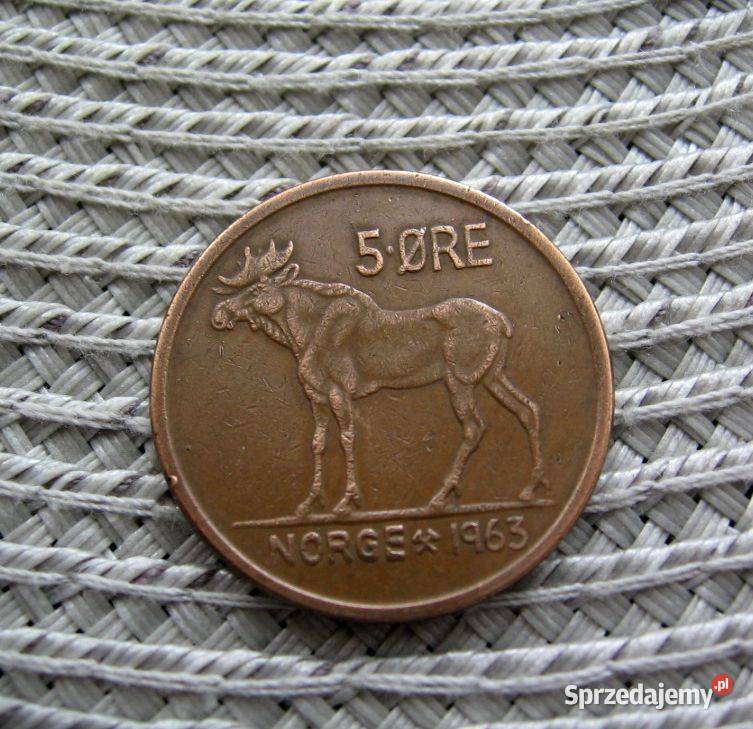 Norwegia 5 Ore 1963r Kalisz