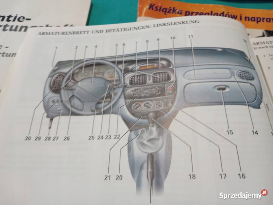 RENAULT Megane 1 lift Instrukcja Obsługi Książka Poradniki, albumy i reportaże Łódź