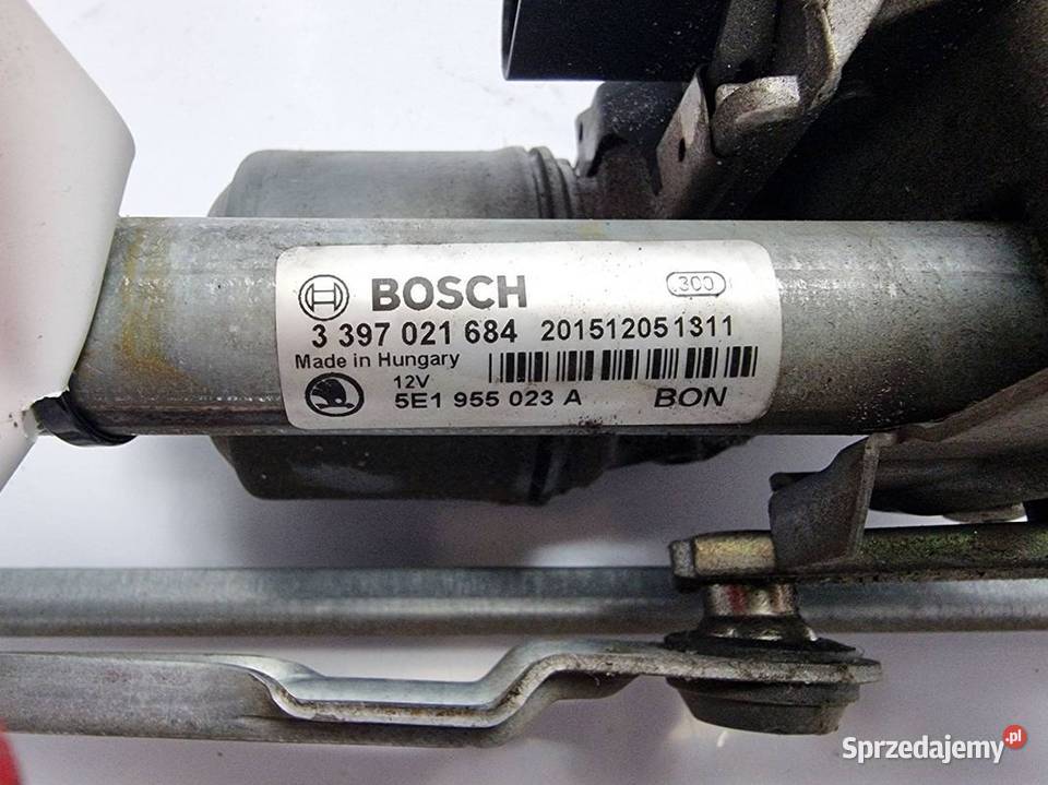 MECHANIZM WYCIERACZEK PRZÓD SKODA OCTAVIA III Lipno