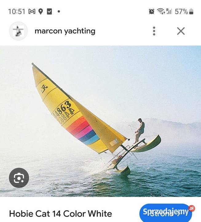Katamaran Hobie Cat 14 Żeglarstwo