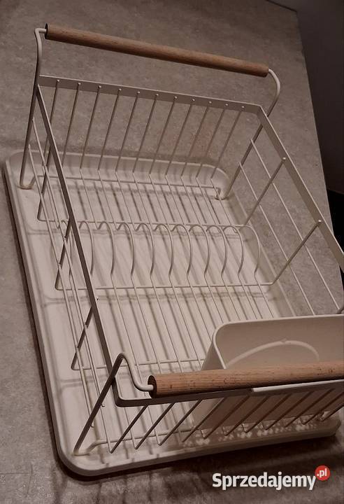 Suszarka do naczyń z elementami drewna Pralki i suszarki Opole
