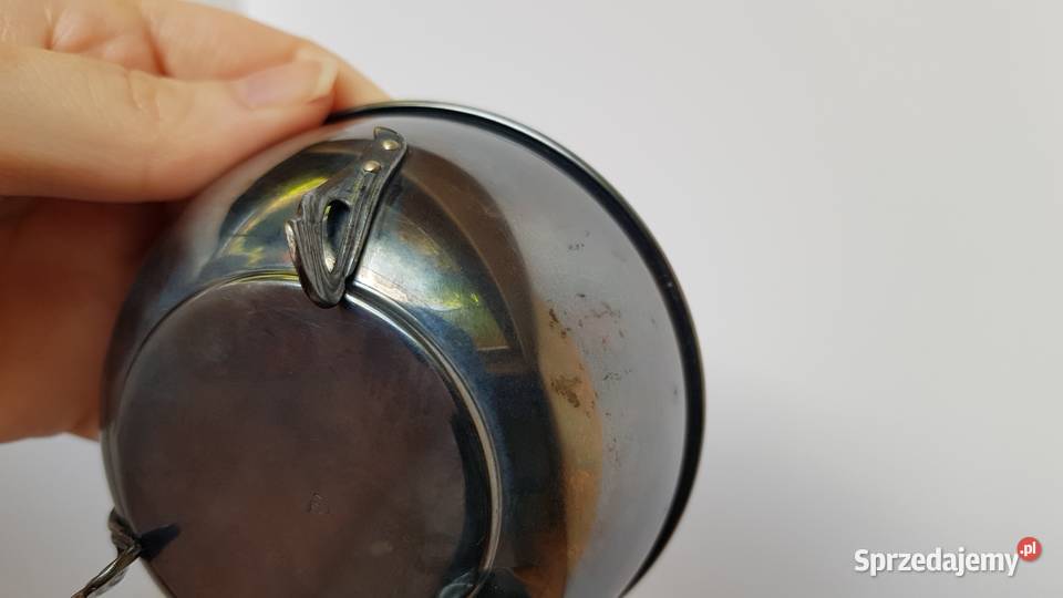 Sygnowana posrebrzana cukiernica Hefra Resovia śląskie Dąbrowa Górnicza