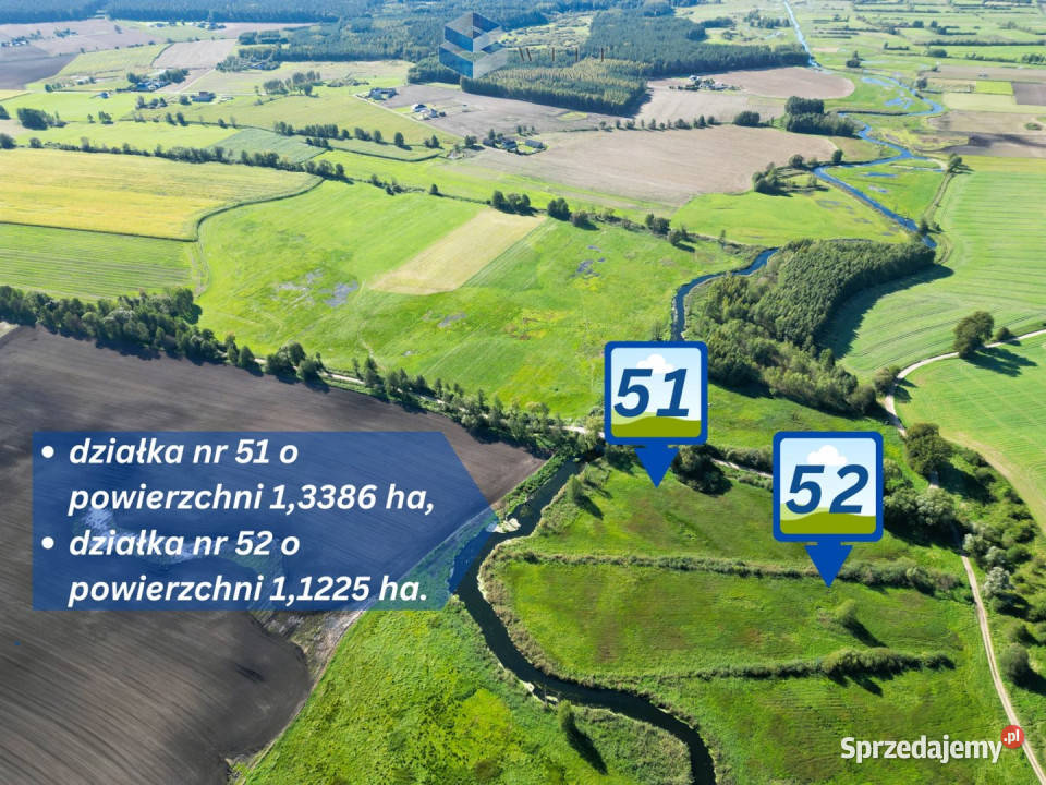 Sprzedam grunt 24611m2 Lubawa rolna