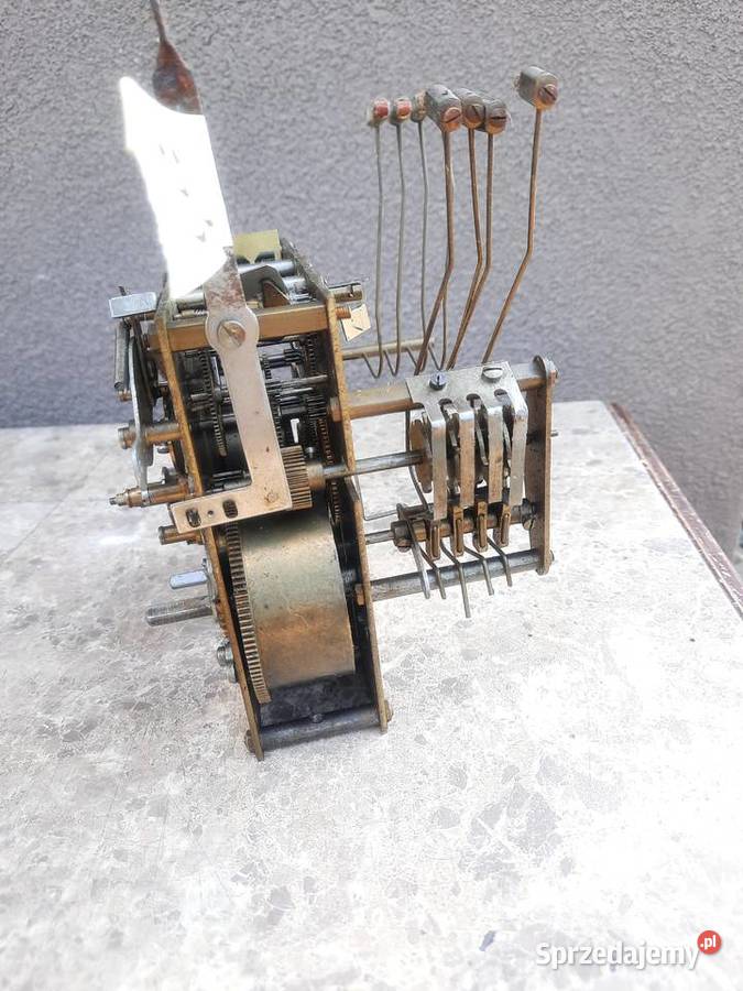 92 Mechanizm starego zegara ścienny kwadransowy Tczew