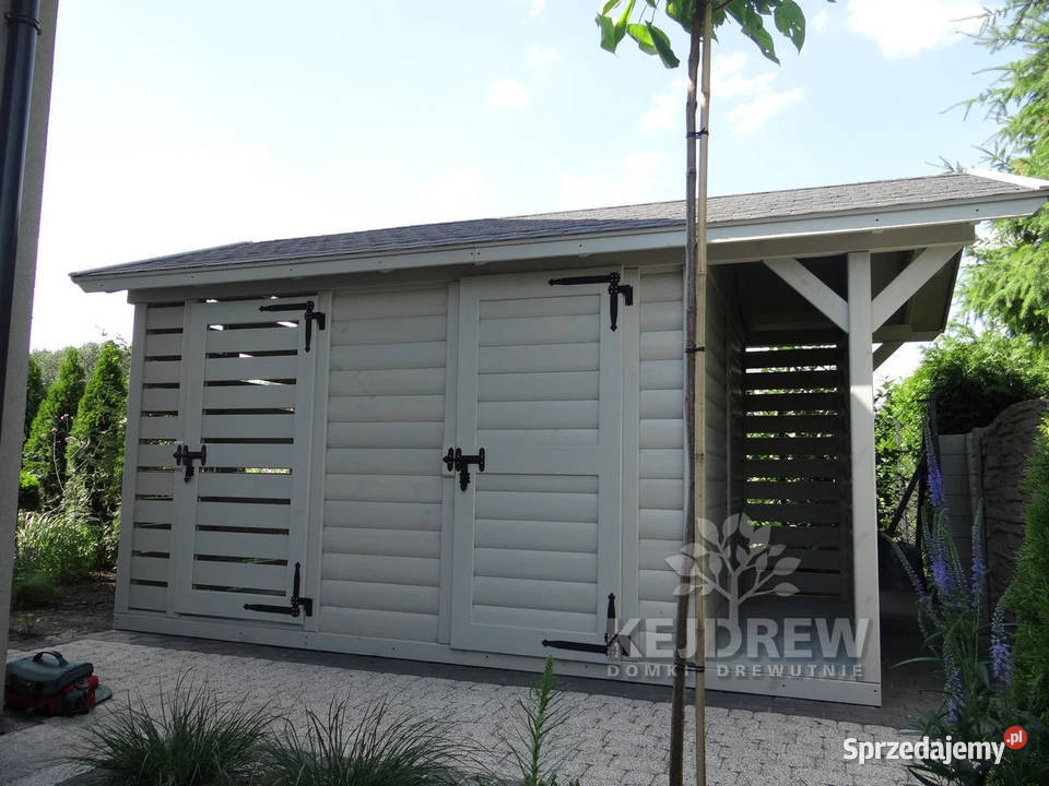 Domek z wiatą na kosz zadaszenie na kosz domki Piła Pierwsza