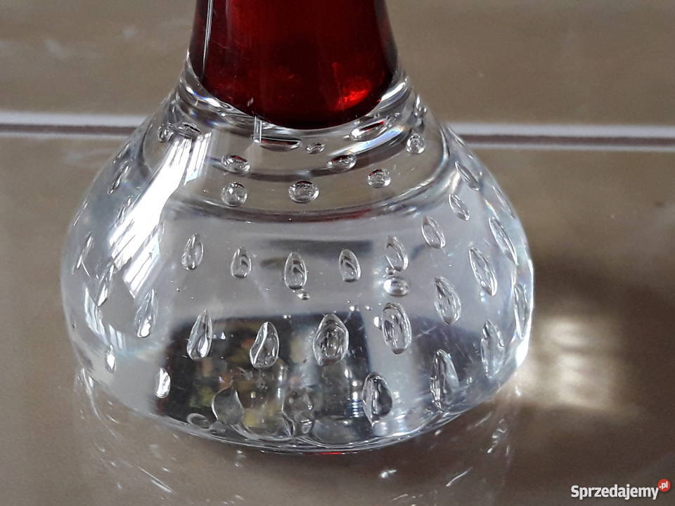 Szklany wazonik Aseda Szwecja lubelskie Janów Lubelski