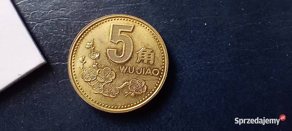Stare monety 5 jiao 2000 Chiny podkarpackie Lesko