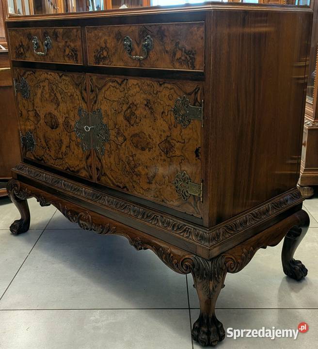 piękna komoda na lwich łapach mahoń sklep śląskie