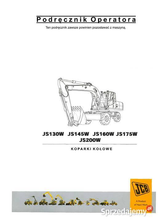 DTR JCB JS130W JS145W JS160W JS175W JS200W Szamotuły