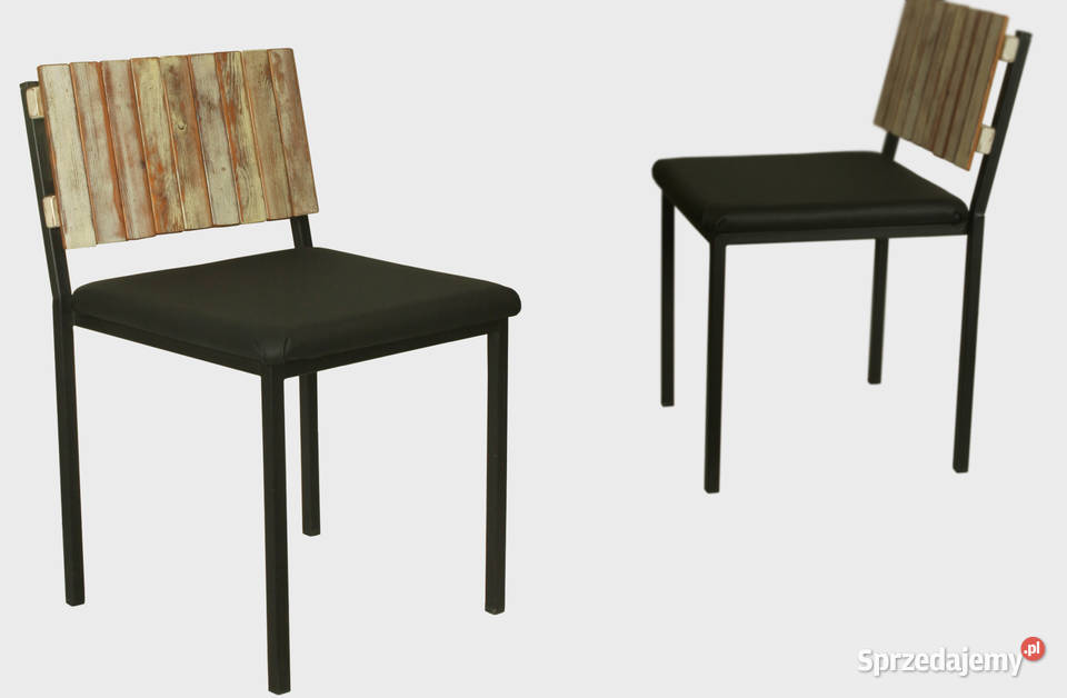 Krzesło metalowe model 05 metal i drewno Gdańsk