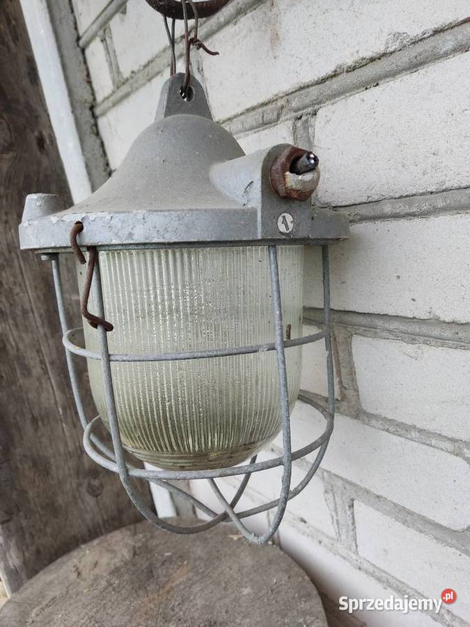 Lampa przemysłowa Polam Gdańsk PRL Lampy Białystok sprzedam