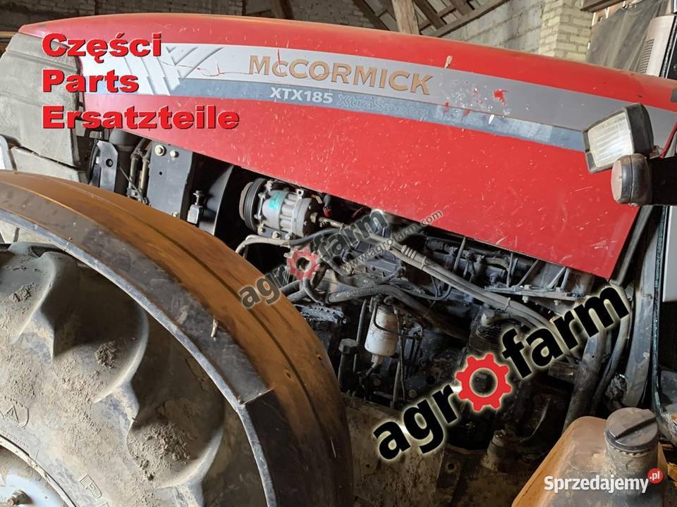 McCormick XTX 185 części skrzynia biegów silnik Byków