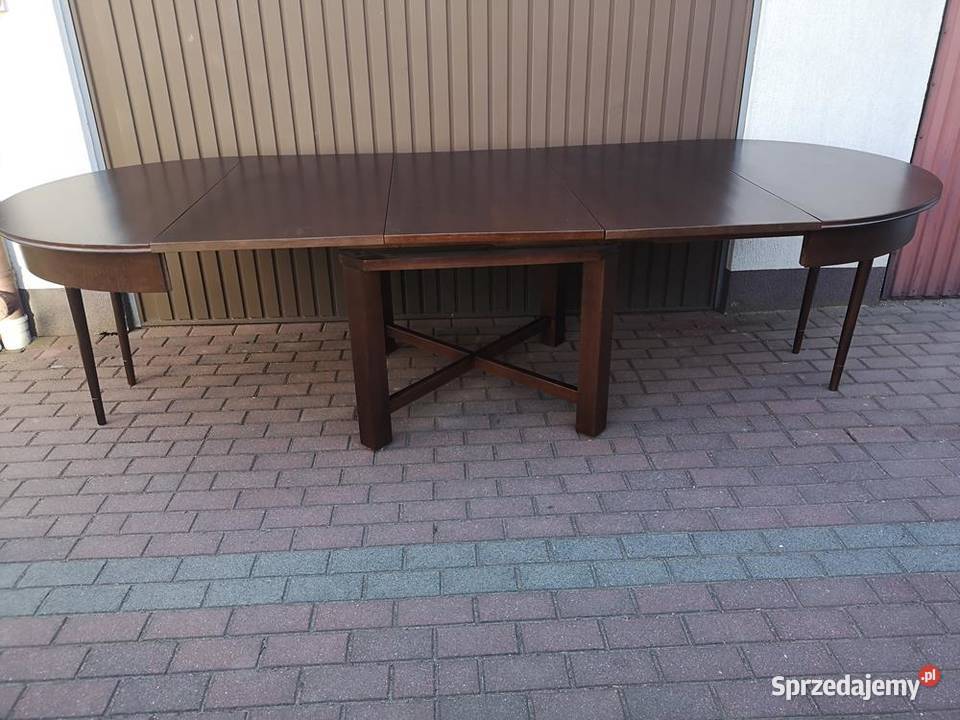 Stół Okrągły ARTDECO Dębowy 125 Solidny Zgrabny Swarzędz