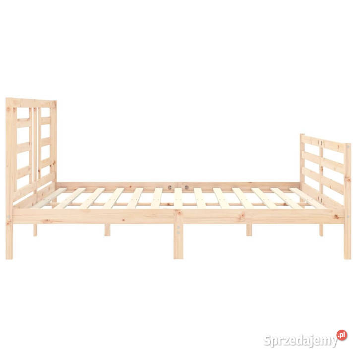 Rama łóżka z wezgłowiem lite drewno 200x200 Warszawa