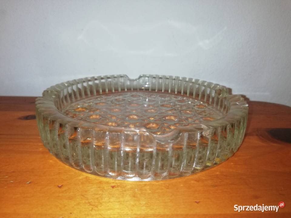 Szkło Ząbkowice popielnica z epoki PRL Warszawa