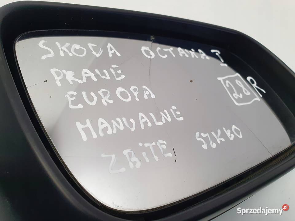 LUSTERKO Skoda Octavia I 9610r PRAWE PASAŻERA Rudka