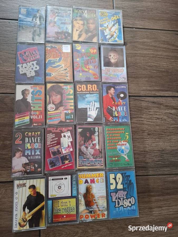 Kasety magnetofonowe lata 90 muzyka disco kaseta Muzyka