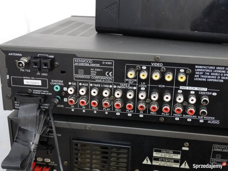 Wieża Kenwood 4 segmenty pilot mocna WYSYŁKA