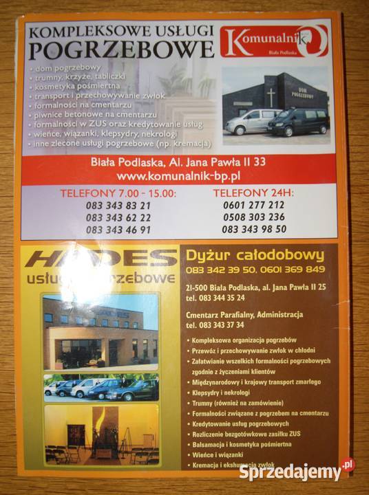 Polskie Książki Telefoniczne Biała Podlaska sprzedam