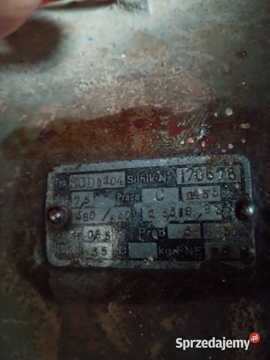 Stary polski silnik elektryczny 75 kw PRL Kaszów