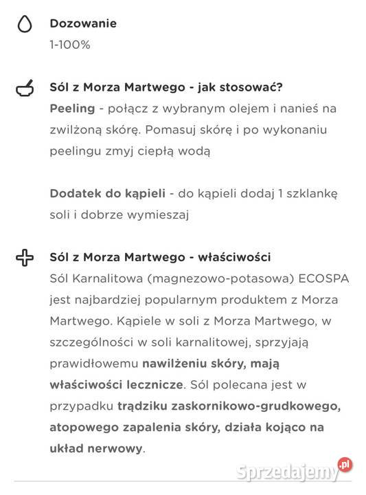 Sól z Morza Martwego Nisko