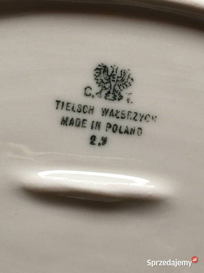 Mała patera Tielsch Wałbrzych tłoczona porcelana Skarżysko Kościelne
