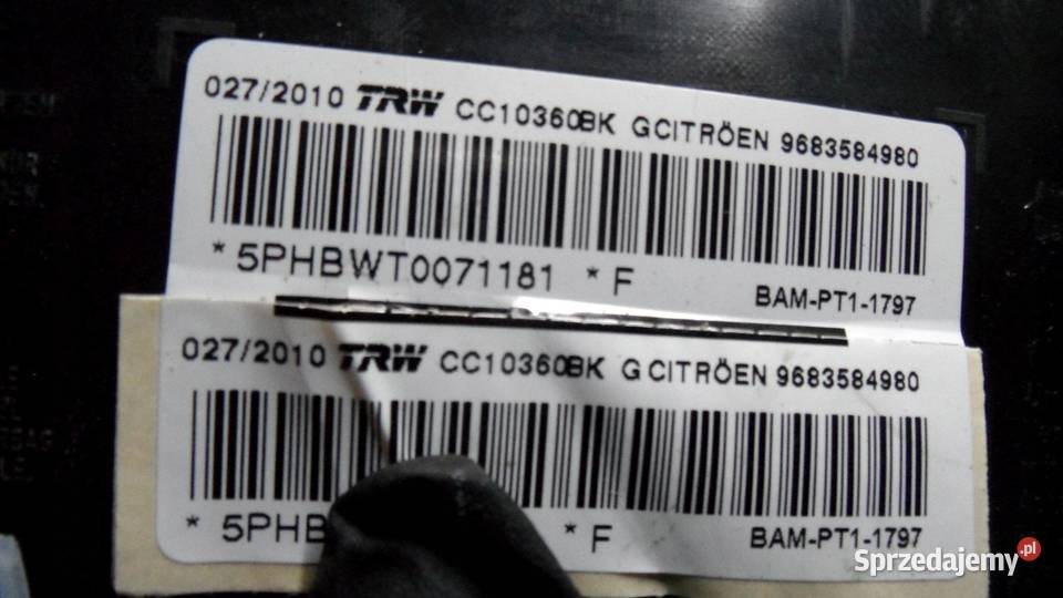 CITROEN C3 II 10r AIRBAG poduszka fotela prawa świętokrzyskie sprzedam