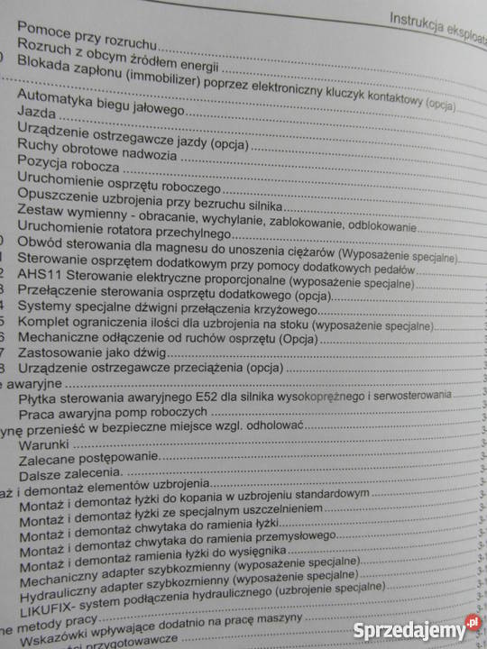 dtr instrukcja obsługi koparka liebherr 906 i Pozostałe Szczecin