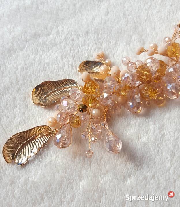 Piękna ozdoba do włosów opaska tiara wesele ślub Szczecin sprzedam