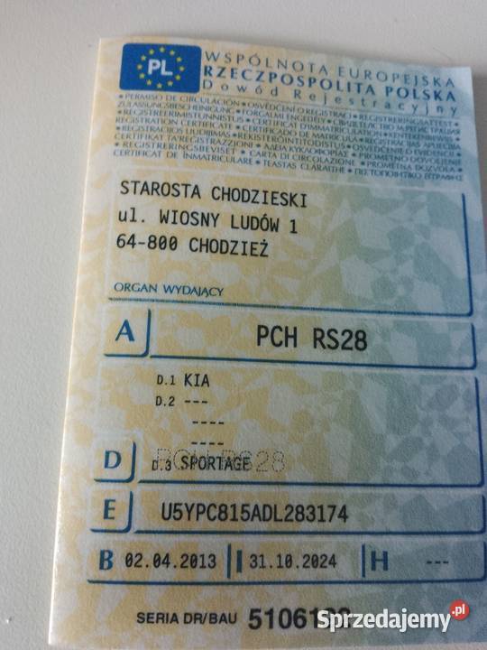 Kia Sportage 17 2013r centralny zamek