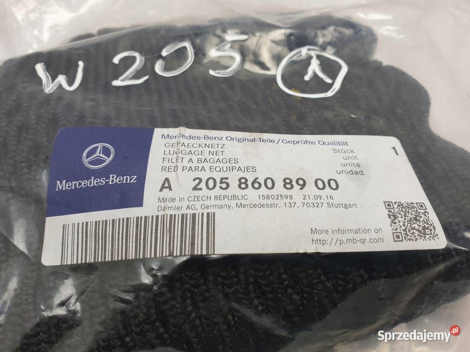 Mercedes A205 W205 SIATKA BAGAŻNIKA A2058608900 sprzedam