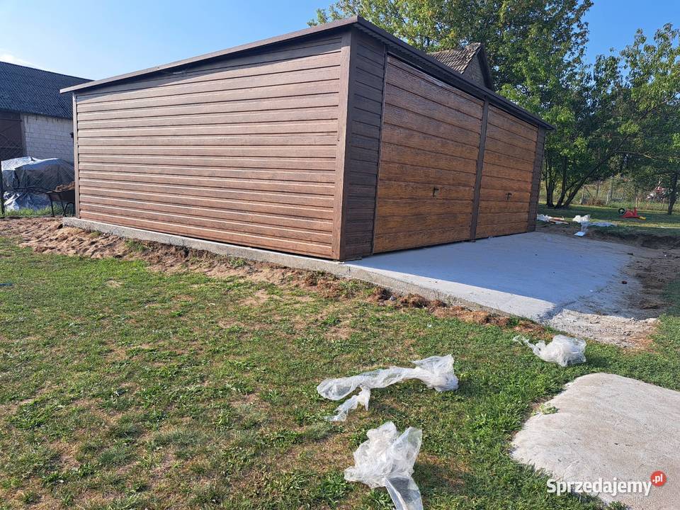 Garaż Blaszany ORZECH 2 Bramy Ładne Garaże Nowy Targ