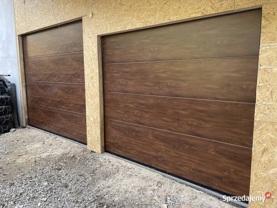 Brama garażowa 3500x2125 antracyt woodgrain Jawiszowice
