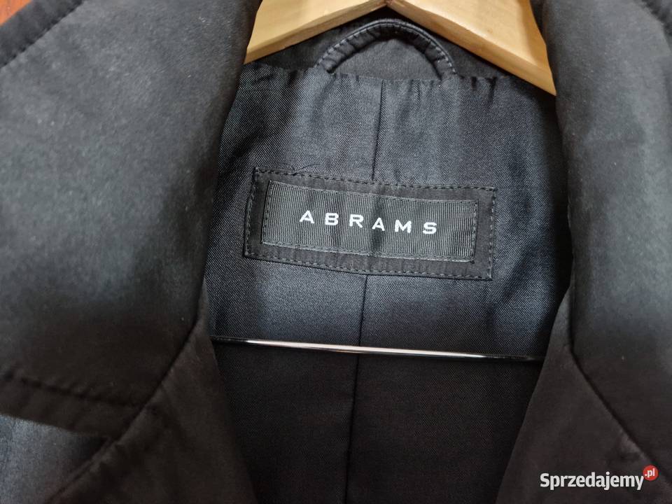 Płaszcz czarny męski ocieplany rozmiar L54 Kurtki i płaszcze Bibice sprzedam