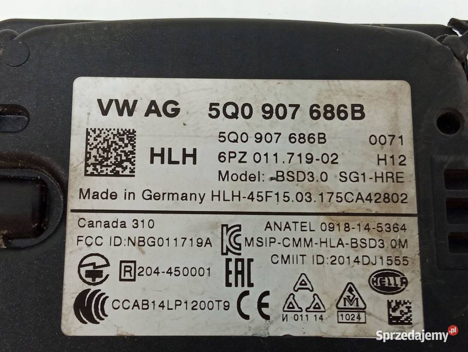 MODUŁ 5Q0906686B Skoda Superb III 20152024