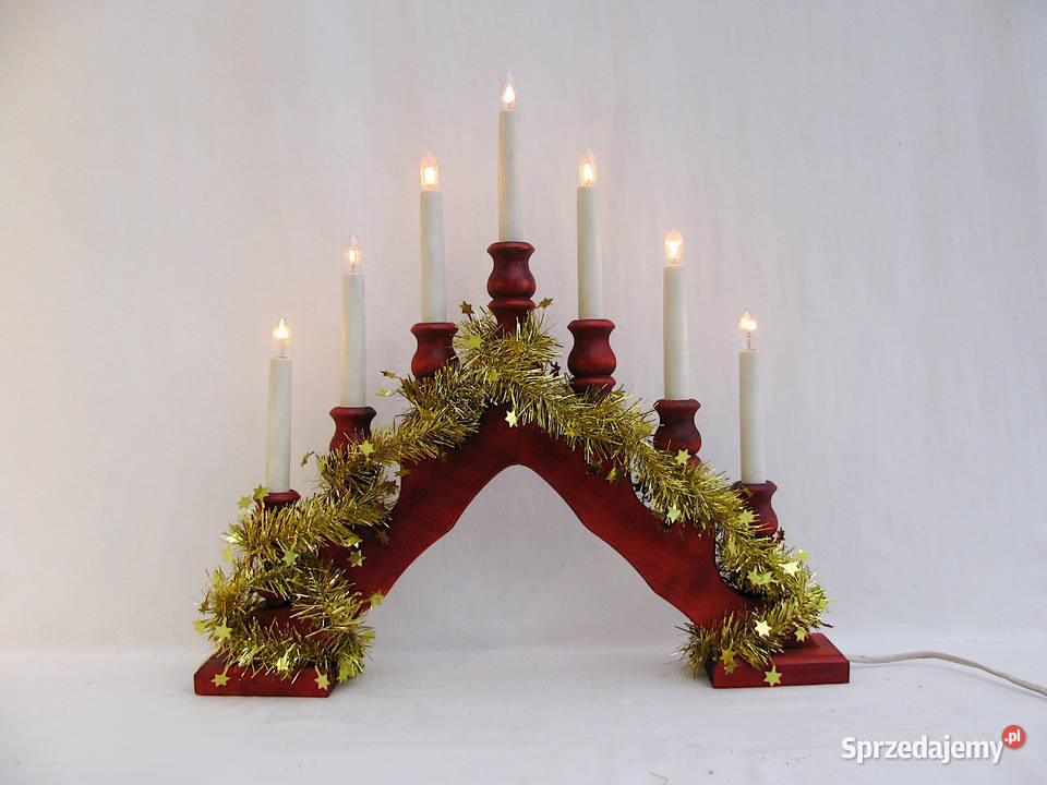 Świąteczny świecznik adwentowy