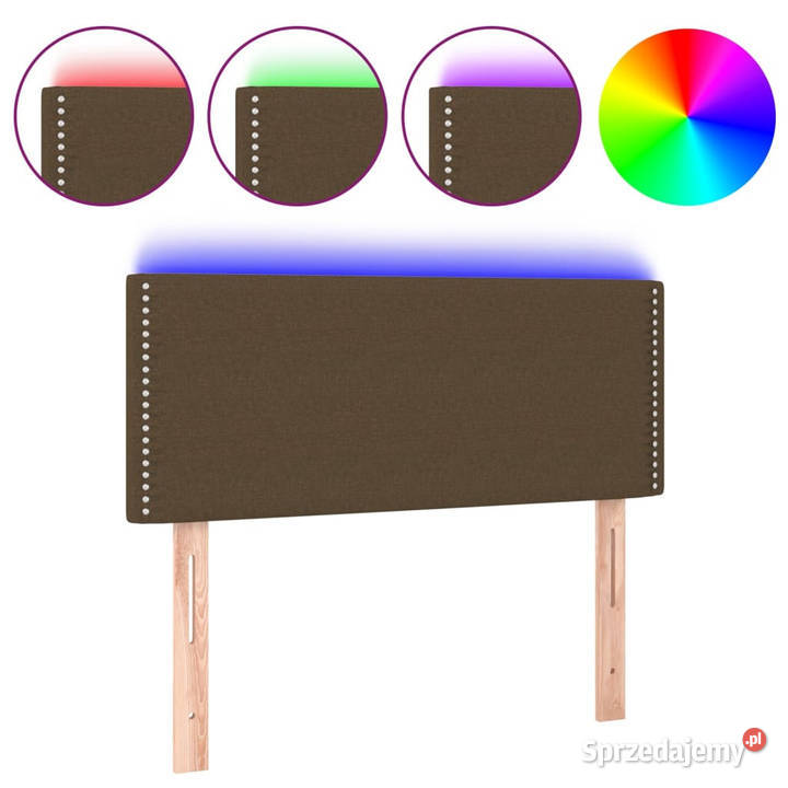Zagłówek do łóżka z LED ciemnobrązowy 100x5x7888 Warszawa sprzedam