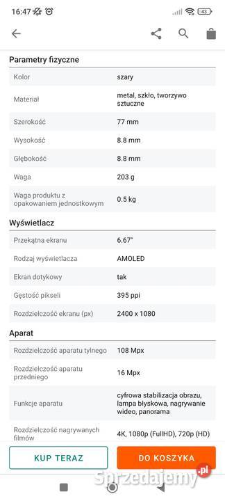 Sprzedam telefon Xiaomi 11t sprzedam