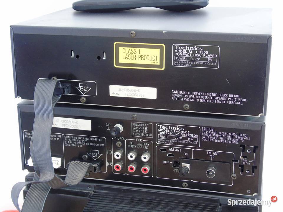 Wieża Technics SECH505 pilot sprawna DOSTAWA sprzedam