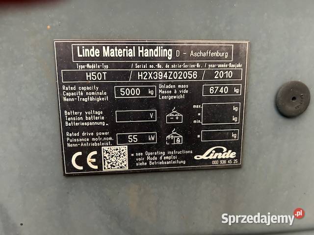 Linde H50T Pozycjoner wideł stan Ceków-Kolonia