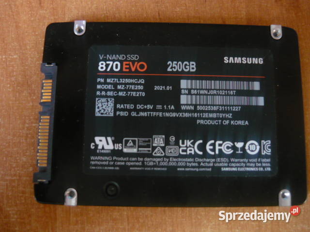 Wewnętrzny dysk Samsung śląskie Myszków