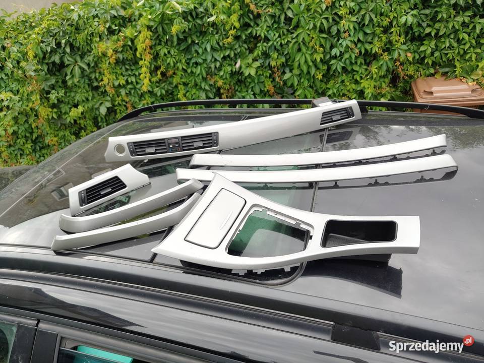 Bmw e90 dekory srebrne komplet Europa
