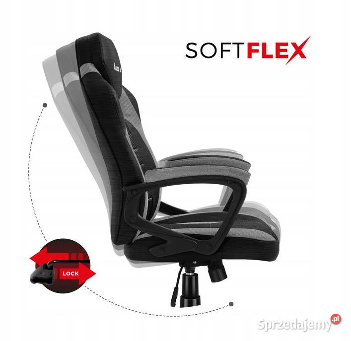 Fotel gamingowy dziecka młodzieży Huzaro Force Baranowo