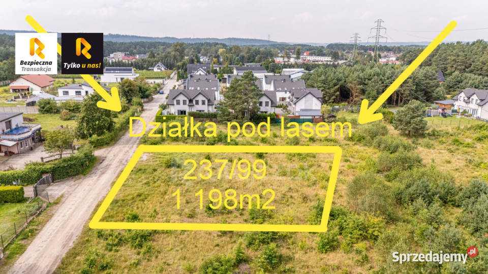 Grunt 1198m2 Orle Wesoła pomorskie