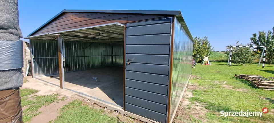 Garaż Blaszany ZŁOTY DĄB Garaże Wiaty HaleWIATA blacha Żywiec