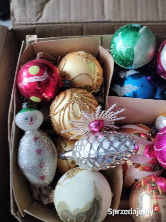 Stare bombki z PRL używane różne zestaw Choszczno