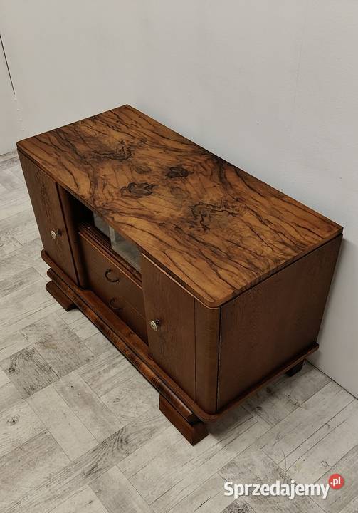 komoda art Deco lata 40te vintage design fornir Radomsko sprzedam