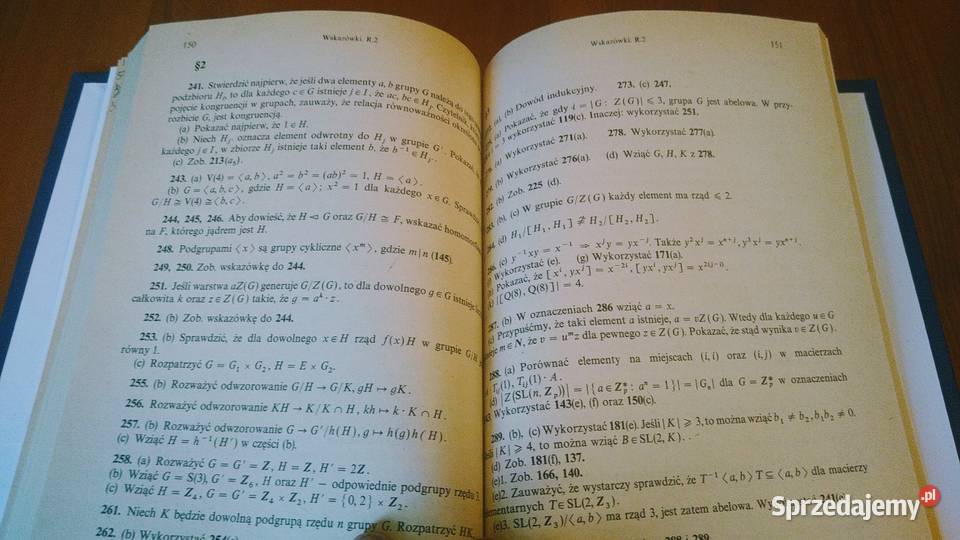 Zbiór zadań z teorii grup Kazimierz Szymiczek Rok wydania 1989 Gdańsk